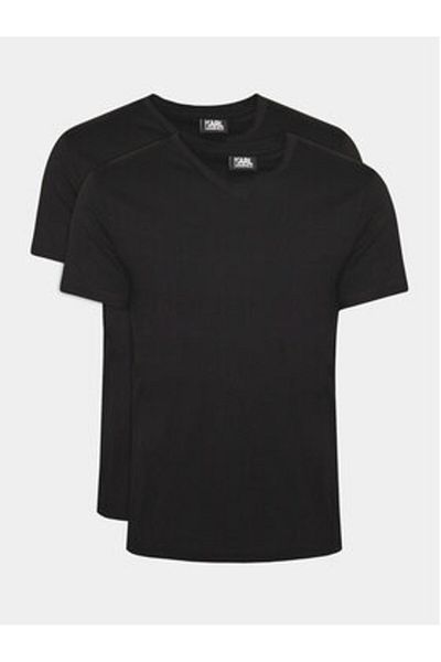 Karl Lagerfeld Mens Set of 2 T-shirts 765001-500298 Black