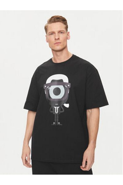 Karl Lagerfeld Men's T-Shirt 755098 542270 Black