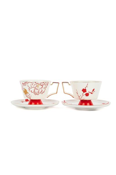Mikasa Moor Poppy 240Cc Teacup Set - Pack of 2