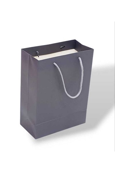 Party and Story 3-piece cardboard gift bags in strong gray Size 26Ã—12Ã—32CM