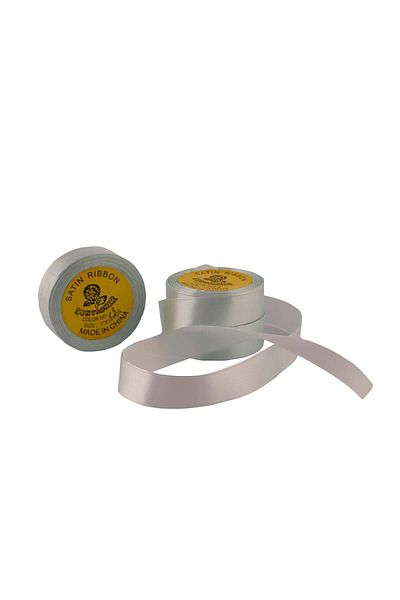 Party and Story Satin Off White Ribbons, 1 Inch, 3 Pieces