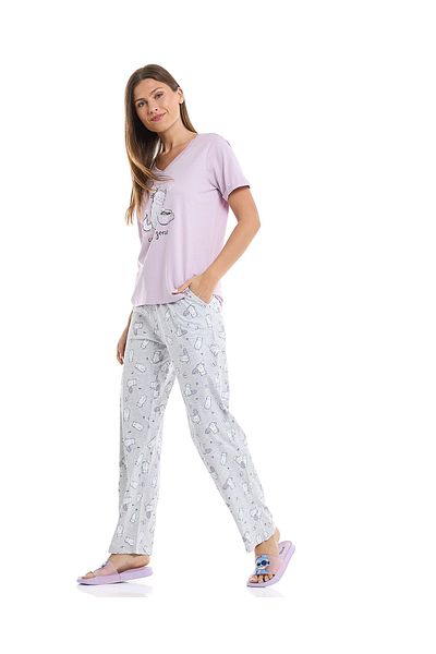 R&B Printed Pyjama Bottom with Drawstring Waist