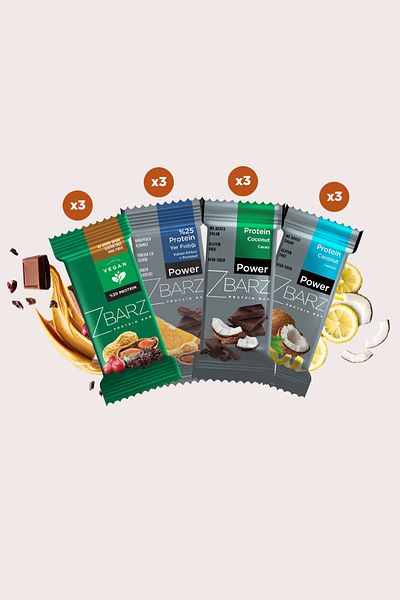 Zbarz Vegan & Protein Mixed Box 35g (12 Pieces)