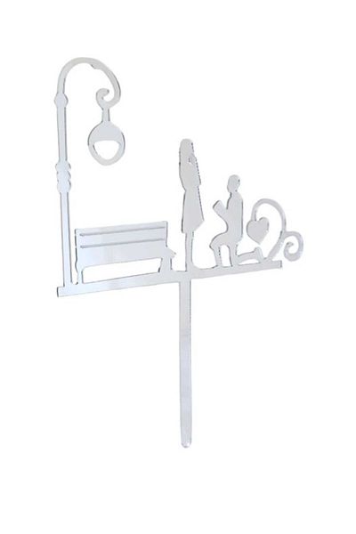 Party and Story Acrylic cake decorations (Valentine's Day)