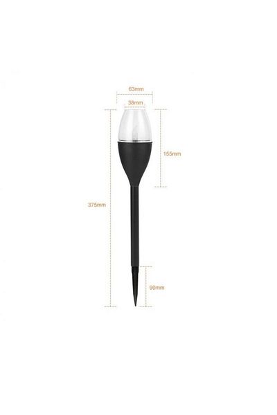 eyemazing Solar LED yard lantern, wine glass design, eMazing, 37.5 cm, flame effect, PVC+ABS, warm white