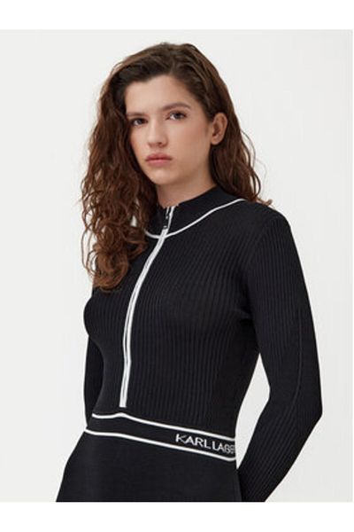 Karl Lagerfeld Women's Knitted Dress A1W13027 Black
