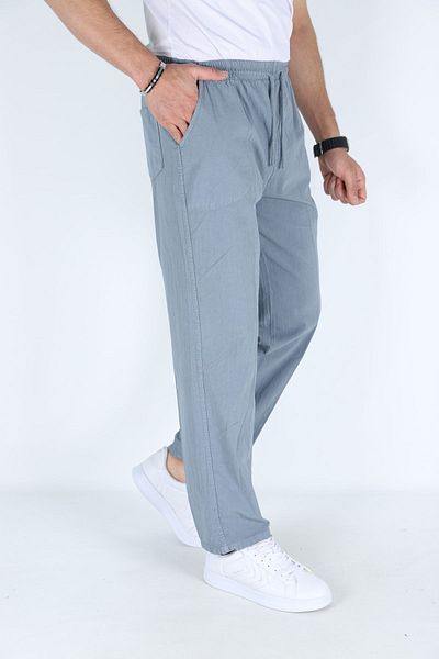 Moda Evim Relaxed Fit Men's Summer Trousers Indigo