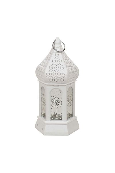 Party and Story Ramadan lantern for home decorations white 12 pieces