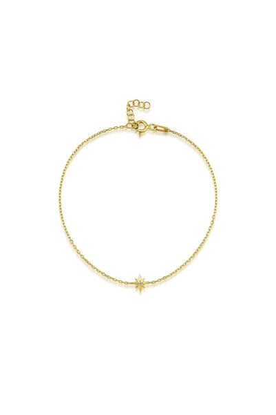 DesignbyKairos Kuzey Yıldızı 0.015 Karat Pırlanta Zincir Bileklik
