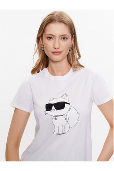 Karl Lagerfeld Tricou damă 230W1703 alb