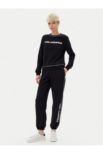 Karl Lagerfeld Pantaloni de trening pentru femei A2W10149 Negri