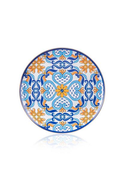 PERLAEVKAHVE Tile Porcelain Serving Plate 27 cm