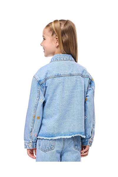 R&B Embroidered Pocket Front Denim Jacket