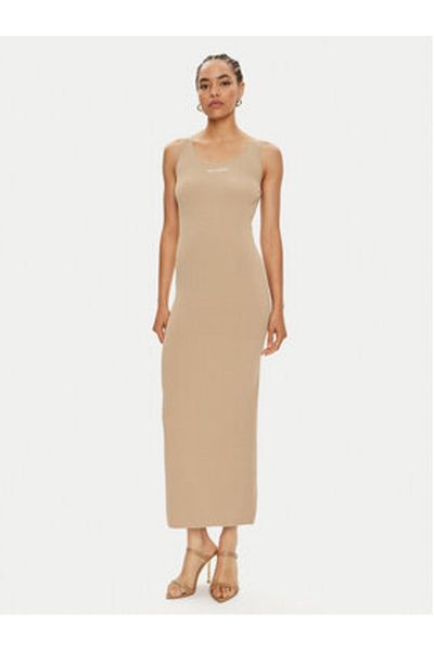 Karl Lagerfeld Women's Summer Dress 245W1332 Beige