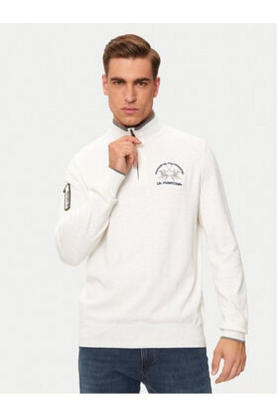 LA MARTINA Men's Sweater ZMS314 YW120 Ecru