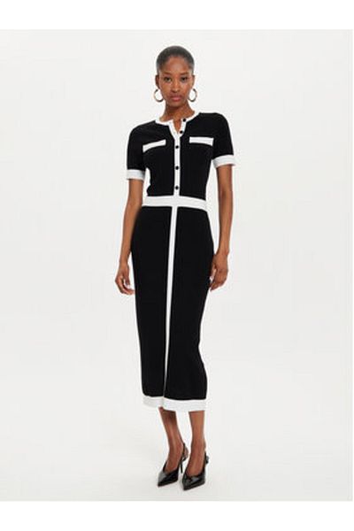 Karl Lagerfeld Women's Knitted Dress 245W1331 Black