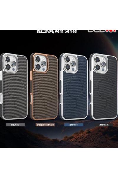 Generic Carbon Leather Mobile Cases for iPhone 15pro 15pro max 16pro 16pro max (Black)