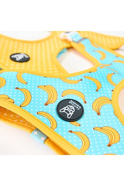 Famous Frenchie Dog Harness, Reversible, , Banana Split