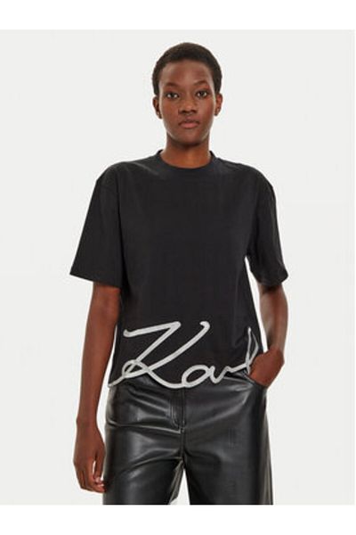 Karl Lagerfeld Tricou damă 226W1703 negru