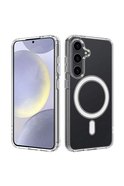 SKYDDAR INNOVATION Case for Samsung Galaxy S24 Plus, Shockproof MagSafe, Transparent, sticker set