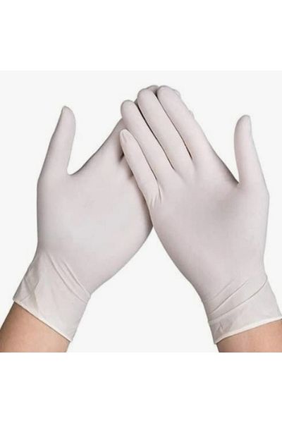 bergamot Box Of 100 Medical Gloves, , L, Latex, Powdered, Z1250l