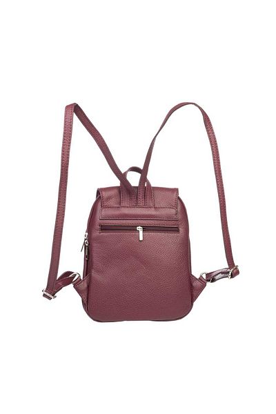 Toro Nero Women's purple-plum genuine leather backpack Cris
