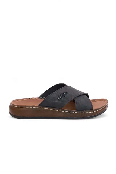 Konfores 2162 Full Anatomical Sole Men's Slippers Compatible for Daily, Umrah and Hajj