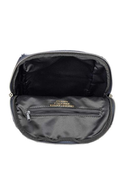 Toro Nero Women's backpack made of genuine navy leather Cris