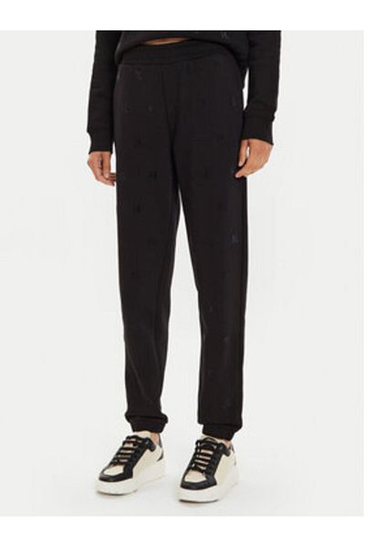 Karl Lagerfeld Pantaloni de trening pentru femei 246W1009 Negri