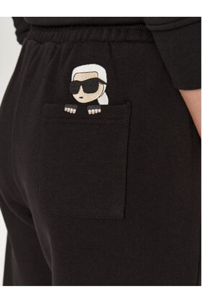 Karl Lagerfeld Pantaloni de trening pentru femei A1W10130 Negri