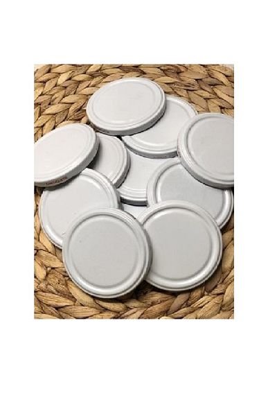 LİZYA BABY White Lid 63 mm Glass Jar Lid 20 Pieces Suitable Model 210 Cc 370 Cc 340 Cc