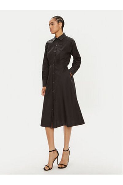 Karl Lagerfeld Women's Shirt Dress 245W1303 Black