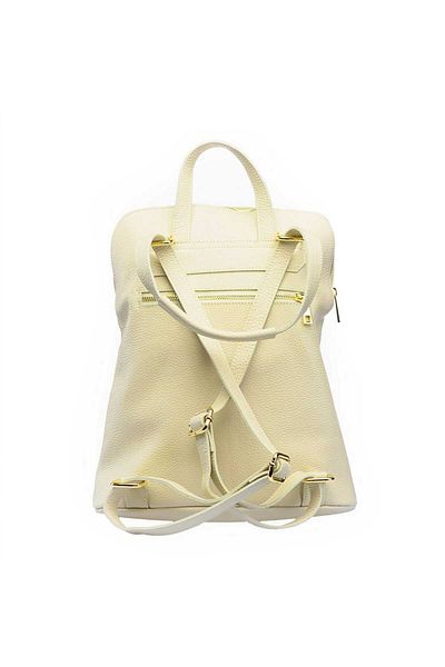 Toro Nero Rucsac de damă din piele naturală ivory Duality