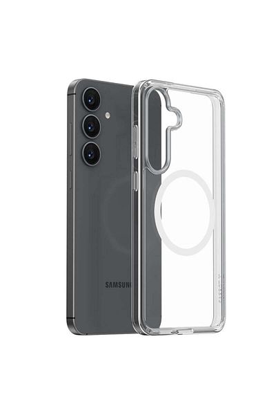 SKYDDAR INNOVATION Case for Samsung Galaxy S25, Shockproof MagSafe, Transparent, sticker set