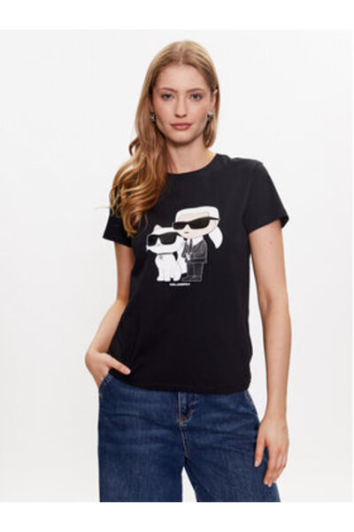 Karl Lagerfeld karl lagerfeld Women's T-Shirt 230W1704 Black