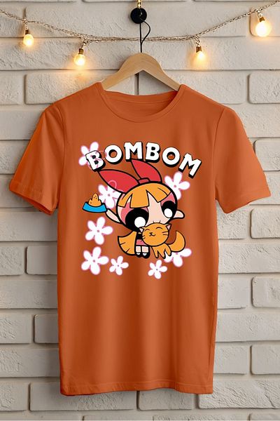 New Shine Μπλουζάκι Powerpuff Girls Orange Blossom με στάμπα Oversize