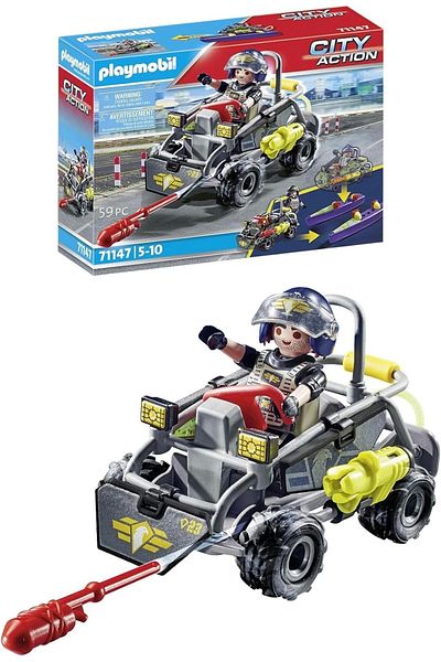 Playmobil - Vehicle Swat Pentru Teren Si Apa