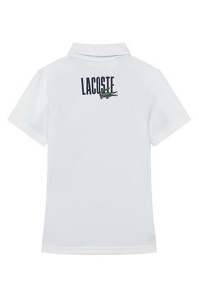Lacoste Polo pentru băieți DJ8483 Alb, Multicolor