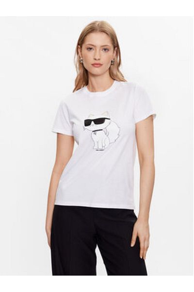 Karl Lagerfeld Tricou damă 230W1703 alb