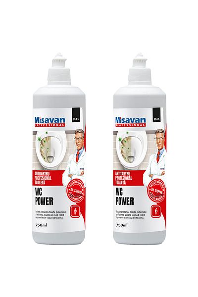Misavan Dr. Stephan Wc Power Strong Toilet Descaler 750ml X2pcs