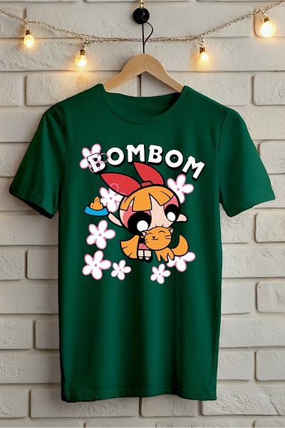 New Shine Μπλουζάκι Powerpuff Girls Orange Blossom με στάμπα Oversize
