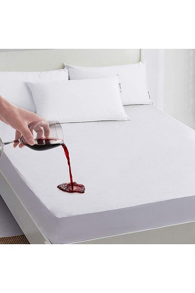 Kotonia Home Hotel Bed Cover - Waterproof Polyester Terry, For Mattress 180x200 35 Cm