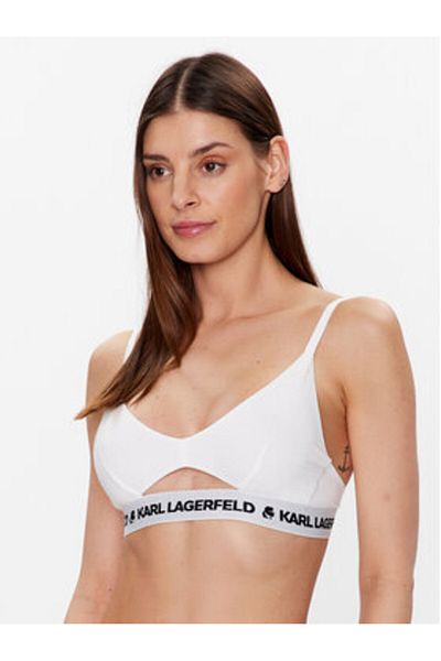 Karl Lagerfeld Sutien tip bralette pentru femei 211W2101 alb