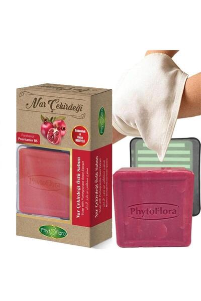 Phytoflora Pomegranate Seed Extract Soap with Pouch and Soap Dish Gift 125 Gr