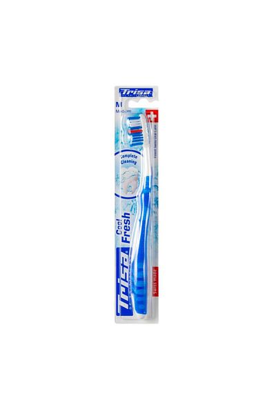 Trisa Cool & Fresh Medium Manual Toothbrush 612456 Blue
