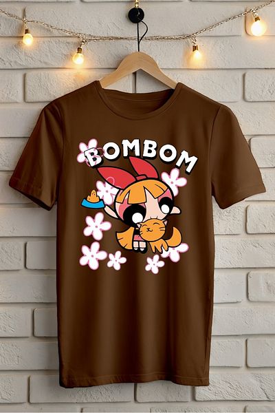 New Shine Μπλουζάκι Powerpuff Girls Orange Blossom με στάμπα Oversize