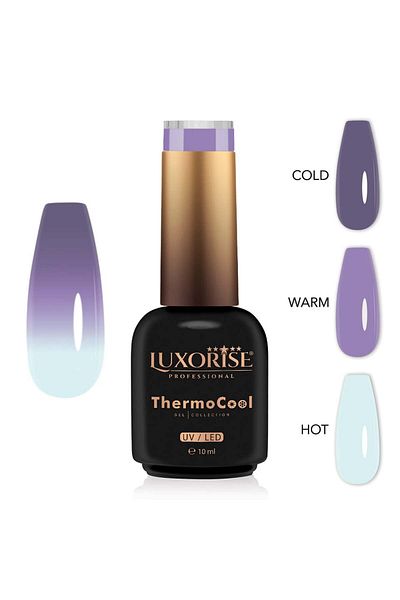 LUXORISE Oja semipermanentă termică ThermoCool cu ​​3 culori - Hidden Innocence 10ml