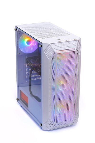 SETUP MASTER Gaming PC, Intel i5-12400F, RTX 3050, 16GB RAM, 1TB SSD, H610M-E, 4-Fan RGB Case
