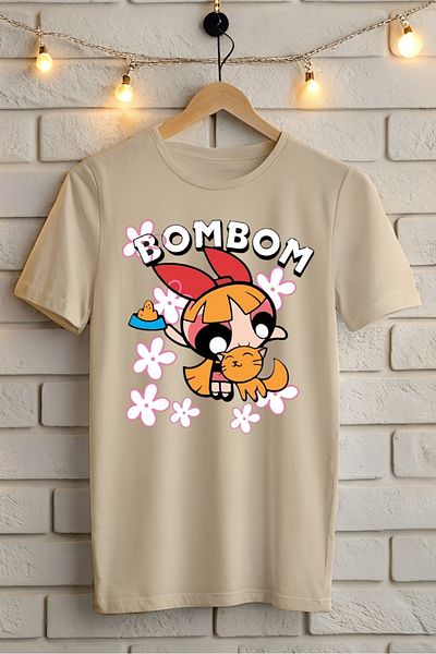 New Shine Μπλουζάκι Powerpuff Girls Orange Blossom με στάμπα Oversize