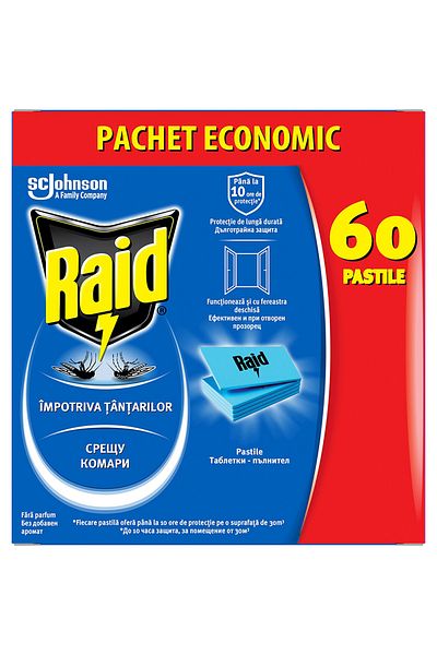 Raid PILLS 60 PCS till 10H protection